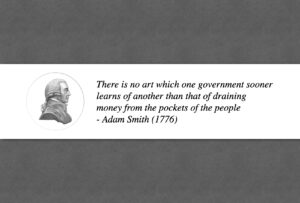 Adam Smith Taxation Sticker