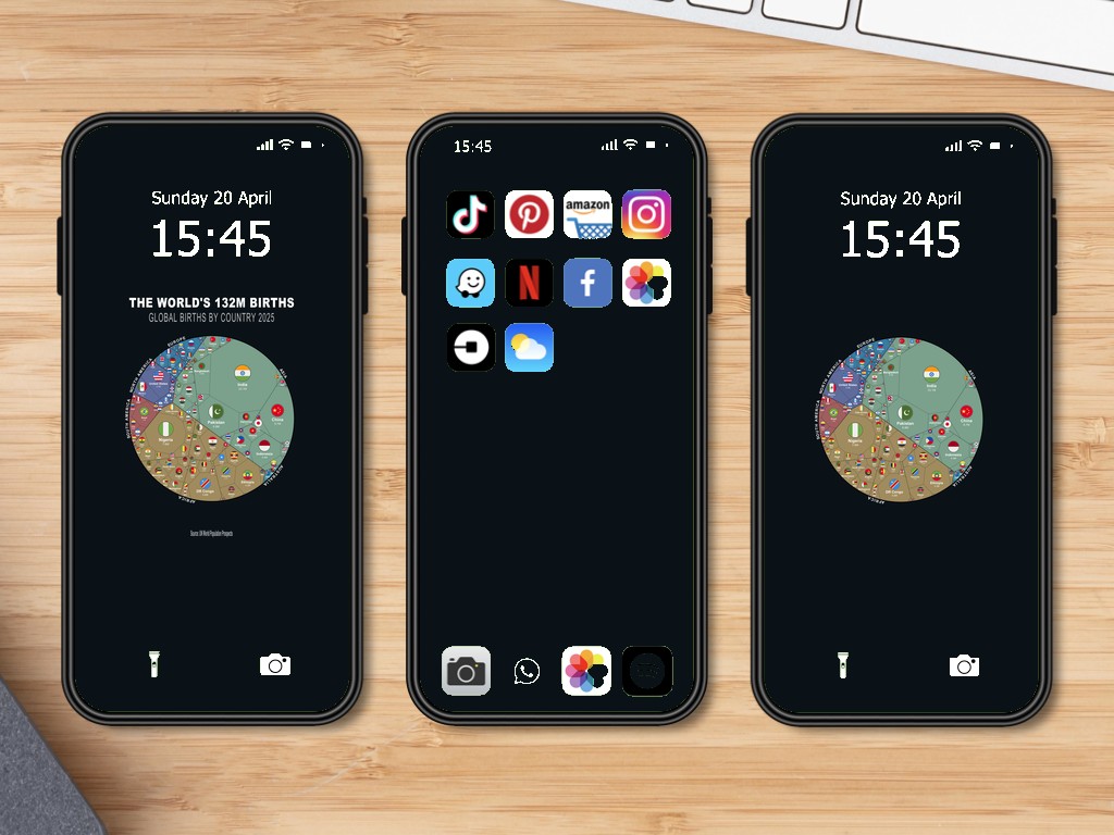 World Births 2025 | Phone Wallpaper Pack — 3 Designs - Image 3