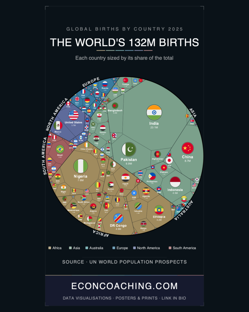 World Births 2025: The Great Divergence Reshaping the Global Economy