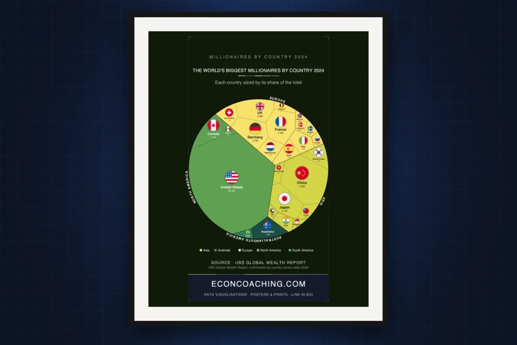 Cover image: Millionaires by Country 2024: A Map More Lopsided Than the Numbers Suggest