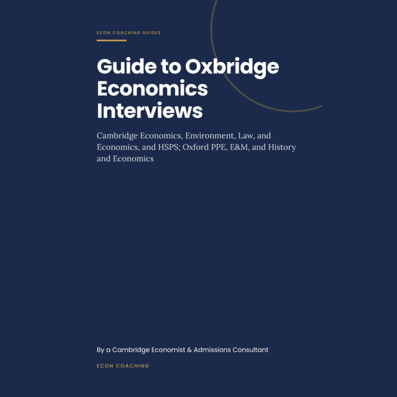 Guide to Oxbridge Economics Interviews cover