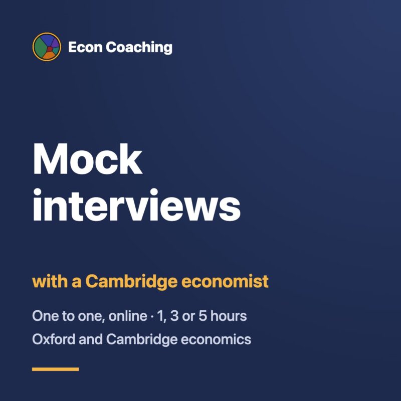 Mock interviews with a Cambridge economist